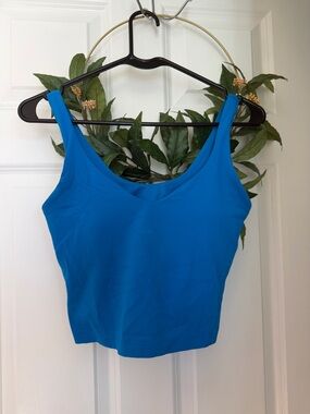 lululemon athletica Bright Blue Scoop Neck Tank